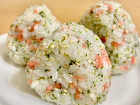 紅生姜と青海苔のおむすび